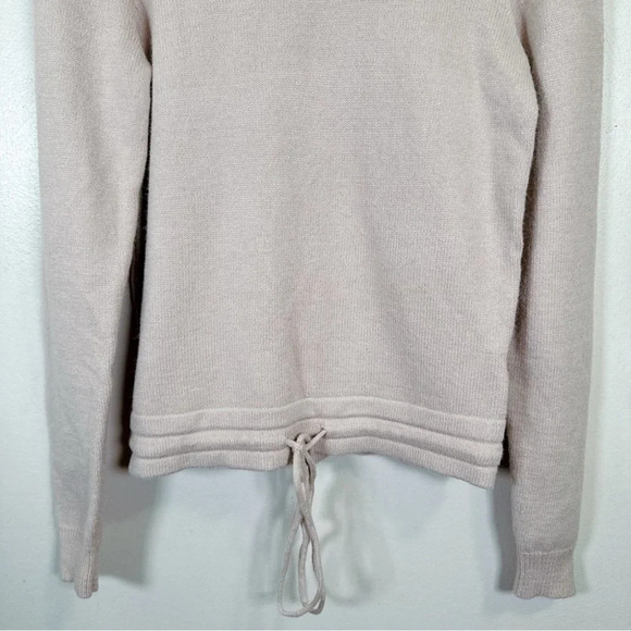Heartloom Crew Neck  Tie Waist Sweater Beige Color - Picture 7 of 16